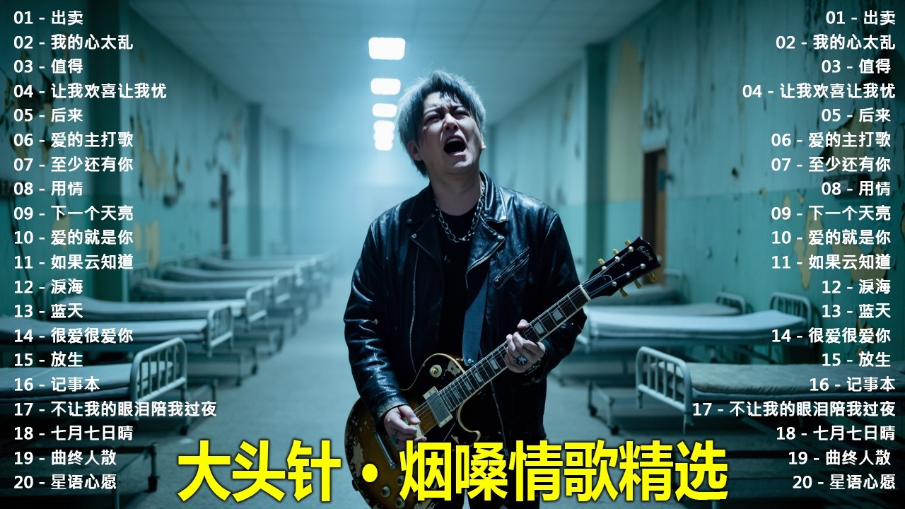 大頭針【大头针 · 烟嗓情歌精选】 💔 那些年听哭过的歌｜烟嗓情歌精选翻唱🔥#出卖#我的心太乱#值得#让我欢喜让我忧#后来#爱的主打歌#至少还有你#用情#下一个天亮