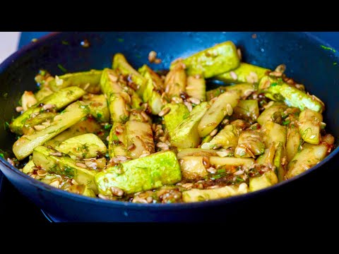 Жареные кабачки!!! Очень вкусно, Самый Простой и Быстрый Рецепт!!!
