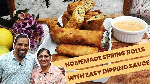 Chicken Spring Rolls : Easy Recipe with Homemade Wraps & Delicious Dipping Sauce!