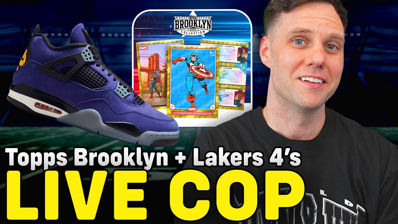 DAILY STREAM: AIR JORDAN 4 LAKERS COMING SOON & TOPPS BROOKLYN COLLECTION!
