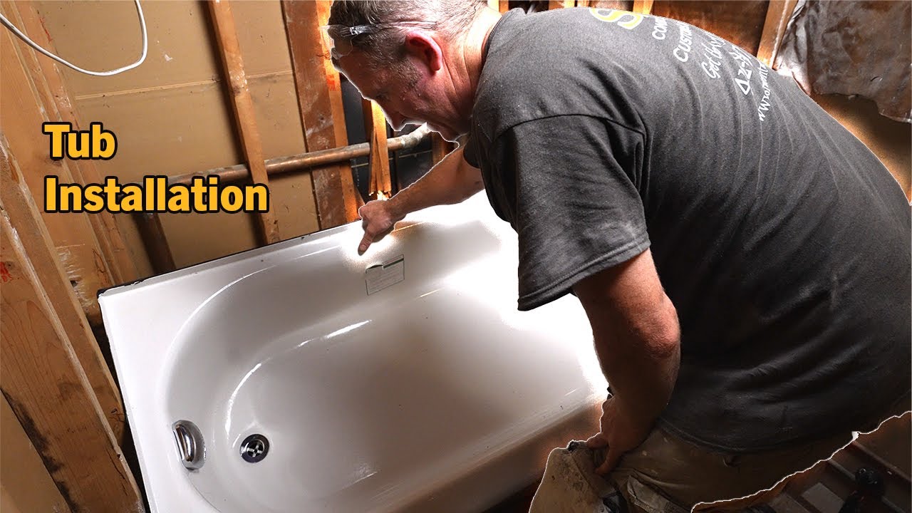 Installing an American Standard Bathtub l PLAN LEARN BUILD ...