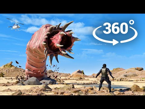 360° Death Worm attacks You! Giant Worm