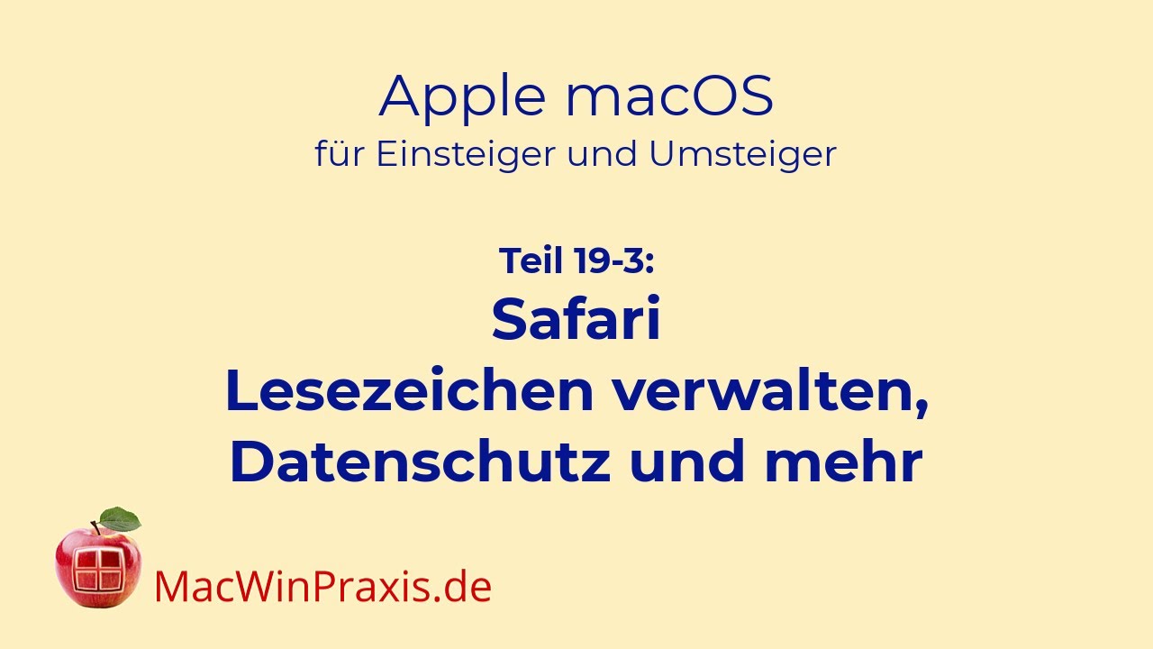 lesezeichen verwalten safari