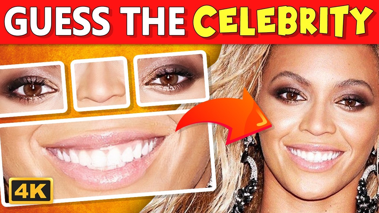 👁️👃💋 Can you Guess the CELEBRITY by Their Eyes, Nose and Mouth in just 5 seconds? | Quiz DingDong