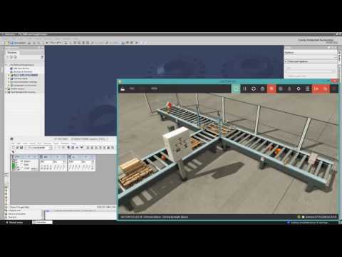 Sorting by height with S7-PLCSIM Tia Portal