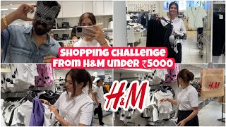 H&M Shopping Challenge 🛒under Rs.5000/-👜👕 | Shop With Me✨  | Shilpa Chaudhary