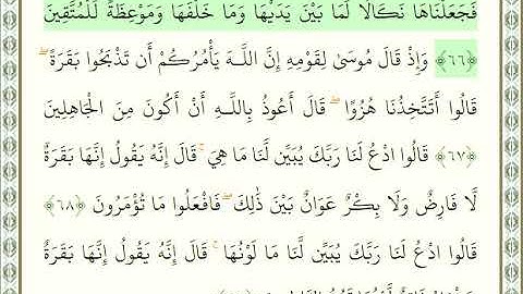 سورة البقرة SURAH AL BAQARA 62-69 AL AJMİ