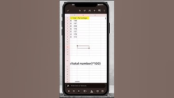 Google Sheets Mobile PERCENTAGE Calculation MADE EASY in 5 Minutes