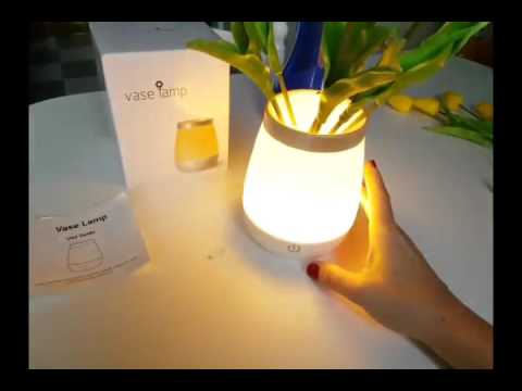 KYG Led Lámpara Nocturna Recargable Decorativos, Bonita y decorativa lámpara florero - YouTube