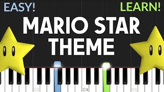 Mario Star Theme | EASY Piano Tutorial
