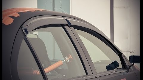 WELLvisors side window deflector vent visor Installation Video MITSUBISHI LANCER EVO X 08-17