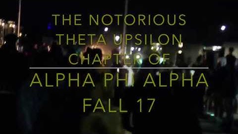 Theta Upsilon Alpha Phi Alpha Fall 