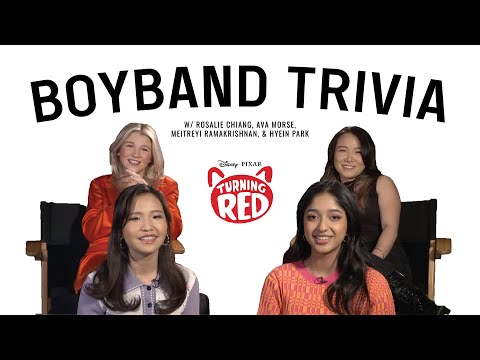 Cast of Pixar's 'Turning Red' plays Boyband Trivia with allkpop (ft. BTS, EXO, and more)!