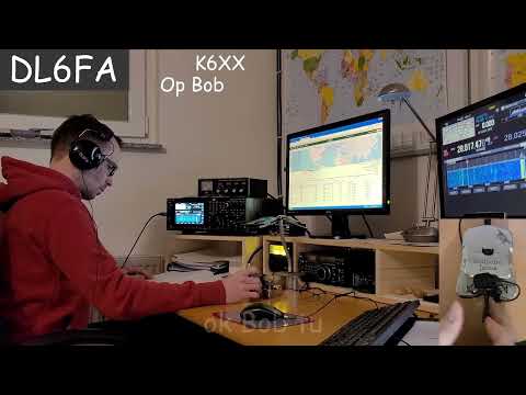 CW DX QSO DL6FA with K6XX 9200km to USA California Morse basic Telegrafie 25WPM DOK F38 Begali Janus