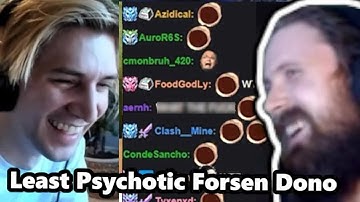Forsen Reacts To xQc reacts to Least Psychotic Forsen Dono