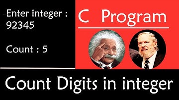C Program to Count Number Of Digits in an Integer