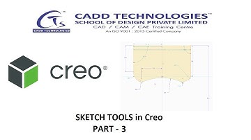 Sketch tool using Creo (Offset,thicken,palette)