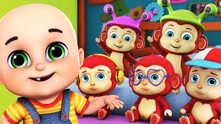 Five Little Monkeys  @JugnuKidsvideos