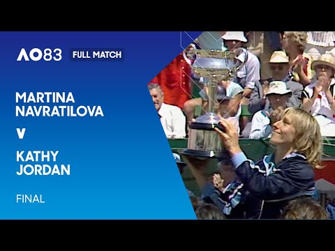 Martina Navratilova v Kathy Jordan Full Match | Australian Open 1983 ...
