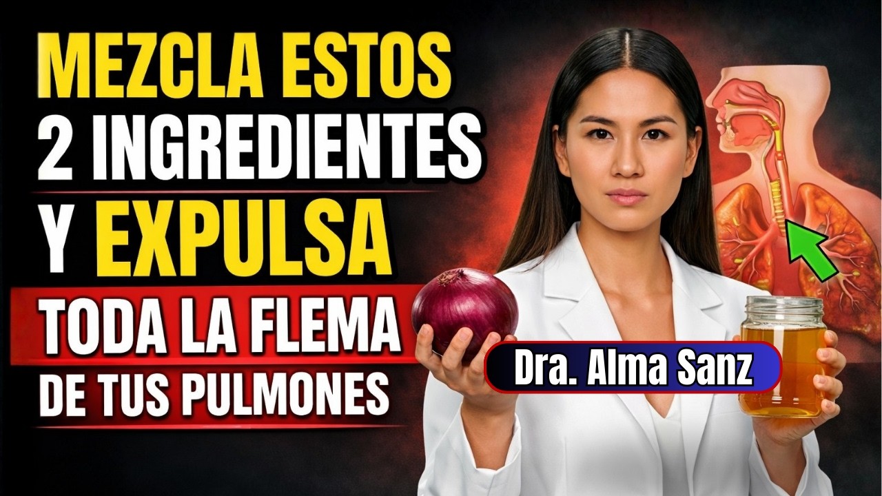 El poderoso EXPECTORANTE Natural para limpiar toda la FLEMA de la garganta y de los pulmones!