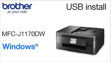 Install MFCJ1170DW with USB - Windows