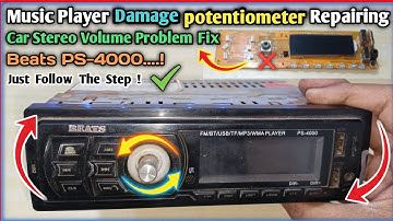 How to replace the rotary encoder on a car stereo 🔥| Car Stereo Amplifier Volume knob Repairing ✅