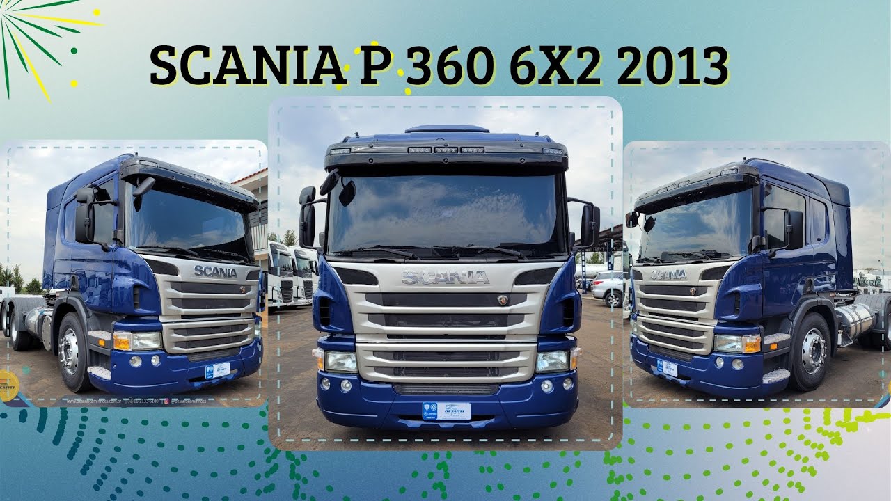 VENDIDO Scania P 360 Ano 2013 6x2 Automático - YouTube