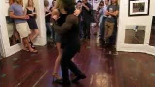 Benie Duvallaire and Karrie Dancing Kizomba at the July Salsa Arte Party