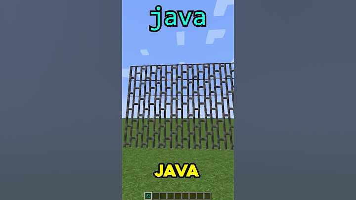 MINECRAFT JAVA VS BEDROCK