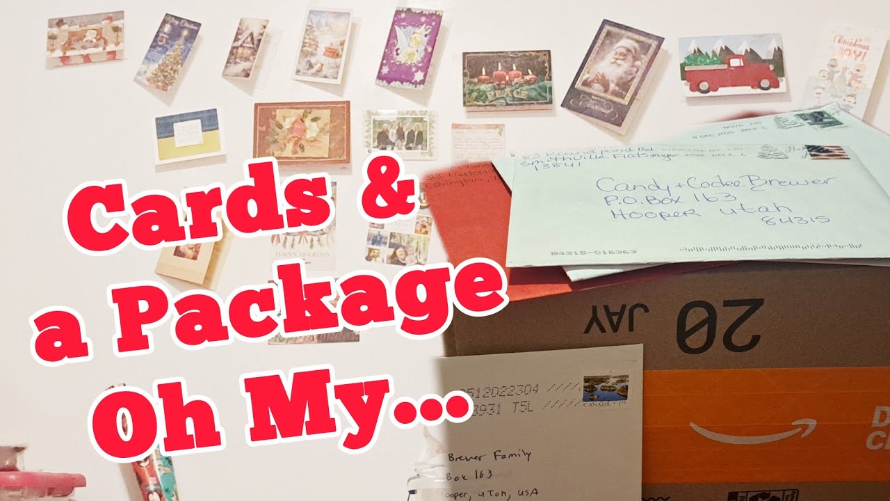 Много рождественских открыток 🎄 и сюрприз-посылка. Распаковка писем от друзей. Так счастлива!