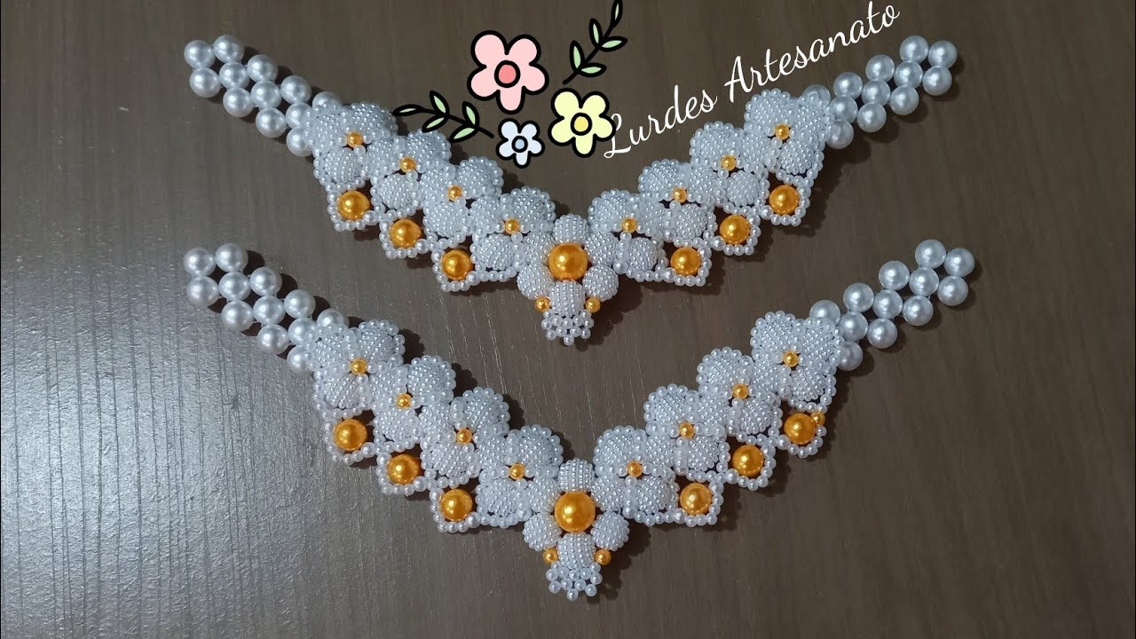 Tramas de pérolas craqueladas (Lurdes Artesanato)