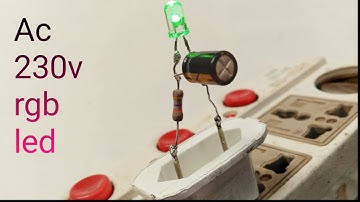 RGB LED circuit//multi colour led 230v ac//230v circuit led bulb warking//#electronic