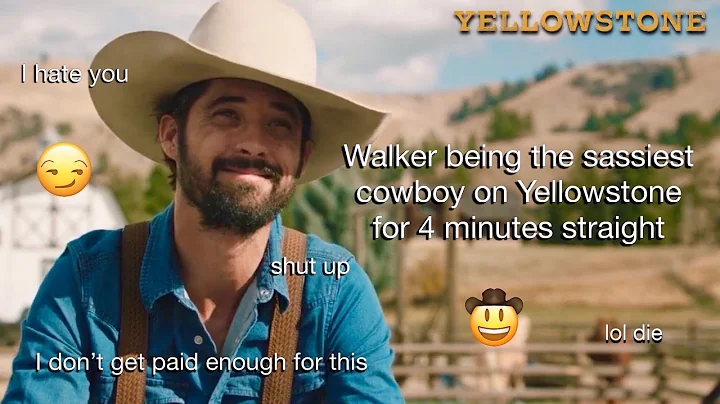 Walker being the sassiest cowboy on Yellowstone fo...