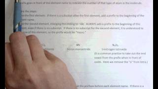 Naming Binary Covalent Compounds