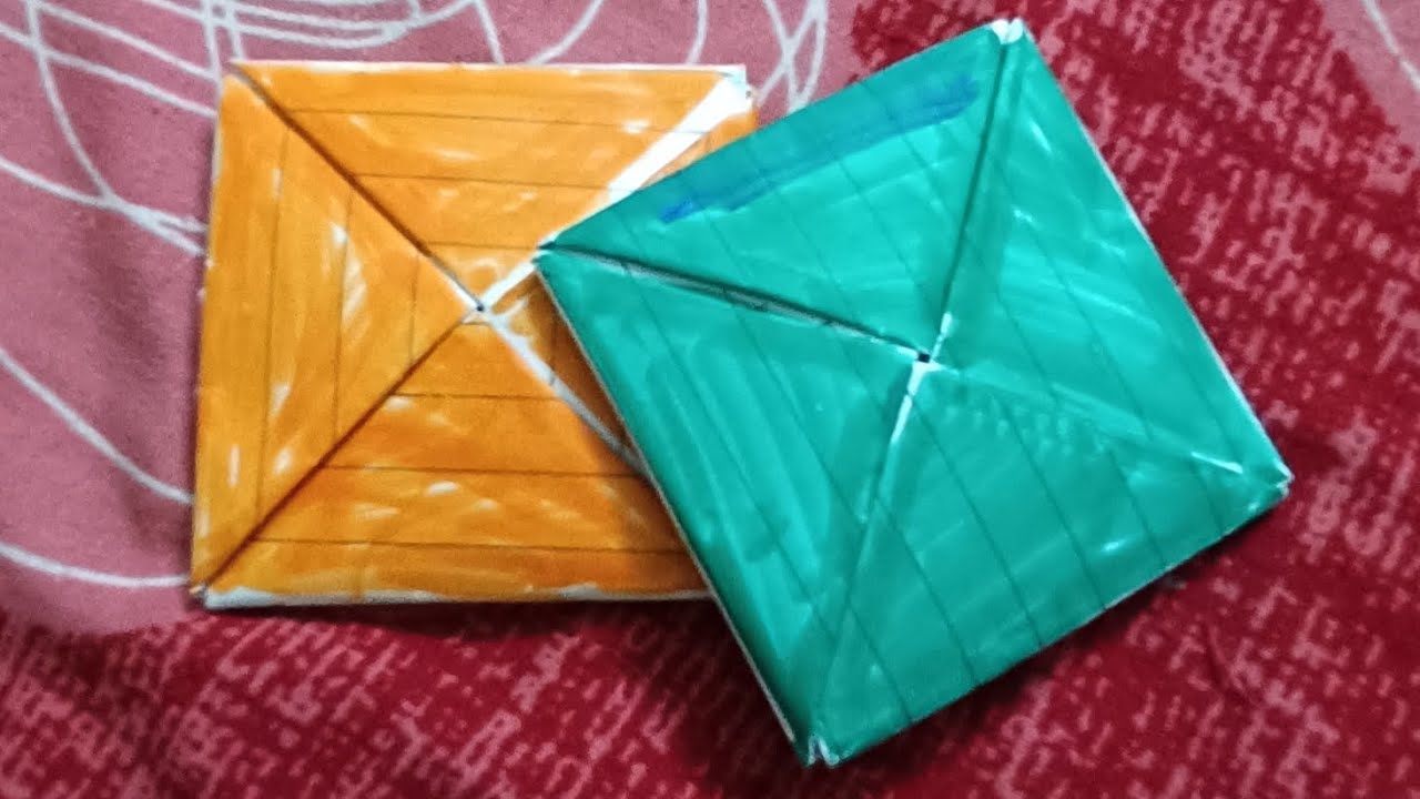 HOW TO MAKE A DDAKJI#ddakji #minglegame #squidgame #squidgame2 - YouTube