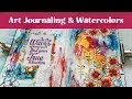 Art Journaling for Beginners - Easy Watercolor background