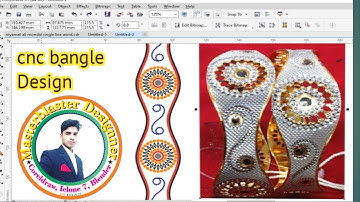 #CNC machine bangle || how to make cnc bangle coreldraw x7 || #coreldraw design course available