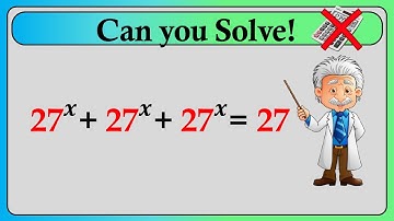 Nice Exponent Math Simplification | Find the Value of X