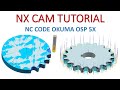 NX CAM Tutorial #16 | How to Mill Toolpath PLANAR PROFILE Gear Chain Machining_NC Code Okuma 5Axis