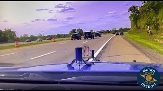 MSP video of steer lassoed on Detroit highway
