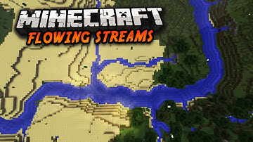 Minecraft | STREAMS MOD! (FLOWING RIVERS, MOVING WATER) | Mod Showcase