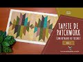 Como fazer um tapete com retalhos de tecidos na técnica de Patchwork "Quilt As You Go" - Aula 3