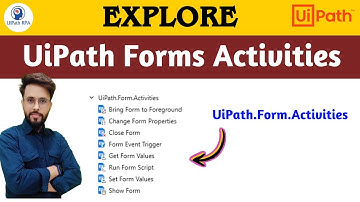 Explore UiPath Form Activities Complete Walkthrough #UiPathForms #UiPath #UiPathRPA