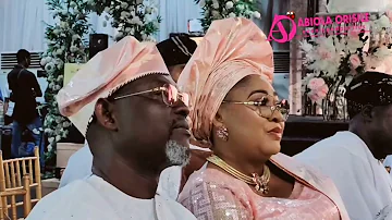 Naija Billionaire,Dr Taiwo Afolabi Steps Out with his wife of Over 30years after his 60th birthday