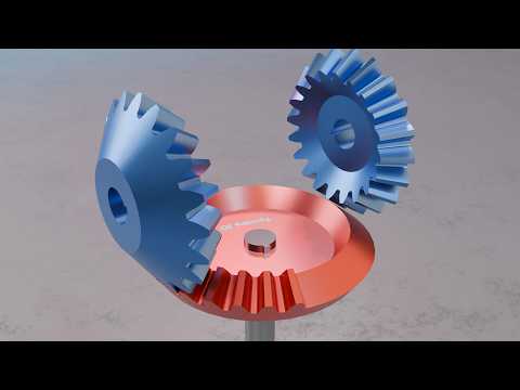 #074 Mutilated Bevel Gear Intermittent Reverse Motion – 507 Mechanical Movements 3D Animation