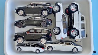 Box Full Of Miniature Diecast Cars - Maybach, Brabus, Lexus, Mercedes, Toyota, Rolls Royce