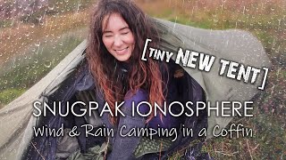 A Night in the Wild in a Tiny Tent • Wind & Rain Camping with the Snugpak Ionosphere