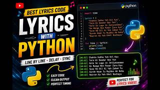 🎵 Python Lyrics Sync Code | Print Song Lyrics with Time Delay