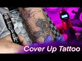 Dragonhawk Mast Archer and Mast Tour S Double Team a Cover Up | Tattoo Demo