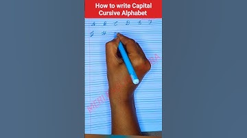 How to write Capital Cursive Alphabet।#cursive #cursivewriting #alphabet #abcd #handwriting